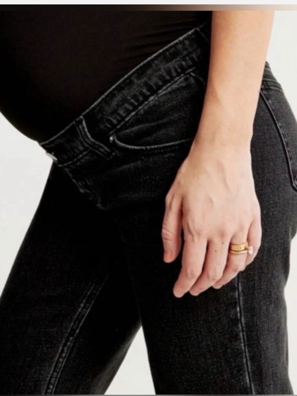 Abercrombie & Fitch Maternity the 90s Straight Women's 28 Short - Picture 2 of 5